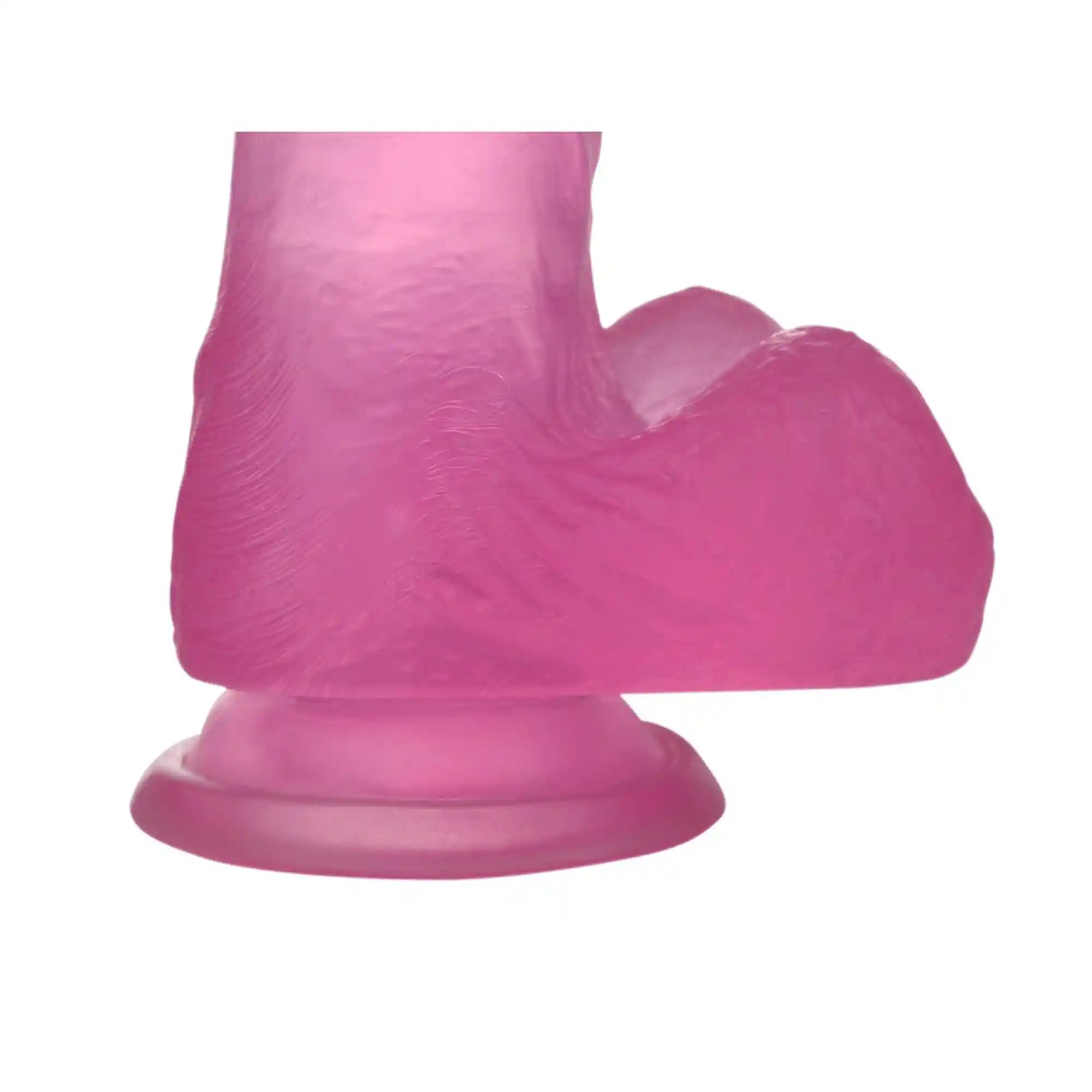 Dildo Crystal Medium Pink 7 cali - obrazek 6
