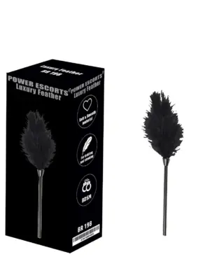 Luxury feather black