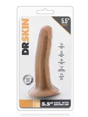 DR. SKIN 5.5INCH COCK WITH SUCTION CUP