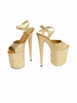 Buty- platformy złote błyszczące 39