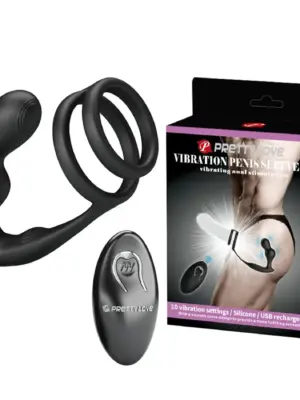 PRETTY LOVE - VIBRATION PENIS SLEEVE VI, vibrating anal stimulation