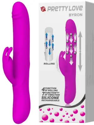PRETTY LOVE - BYRON, 7 vibration functions, USB rechargeable