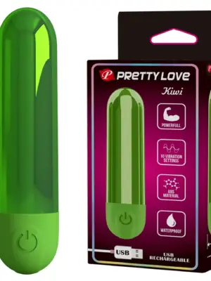 Pretty Love Kiwi - Rechargeable Bullet Vibrator - Green