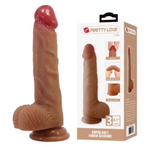 Pretty Love Lisle 8.1" Super Soft Liquid Silicone Dildo