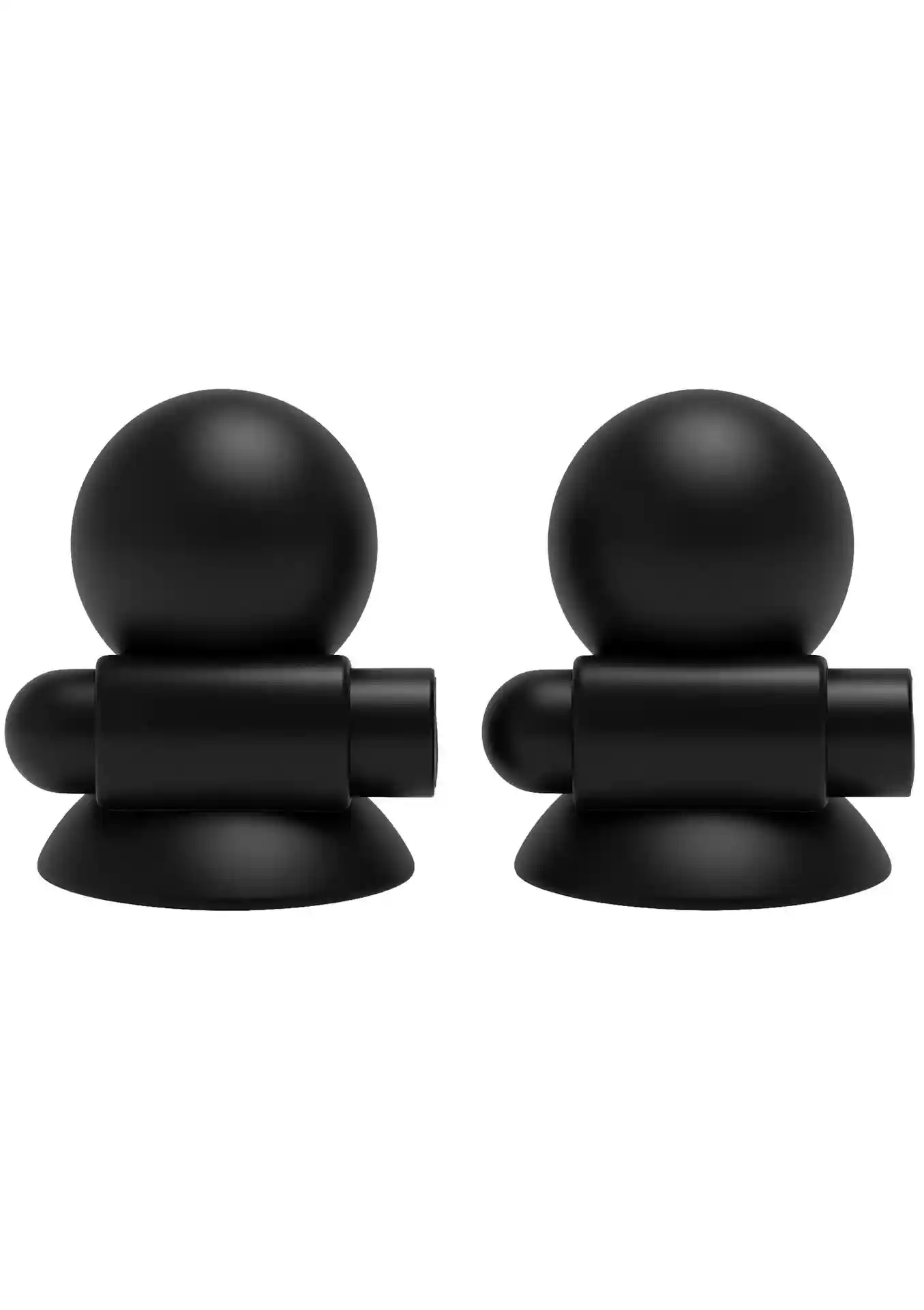Vibrating Nipple Suckers Black - obrazek 3