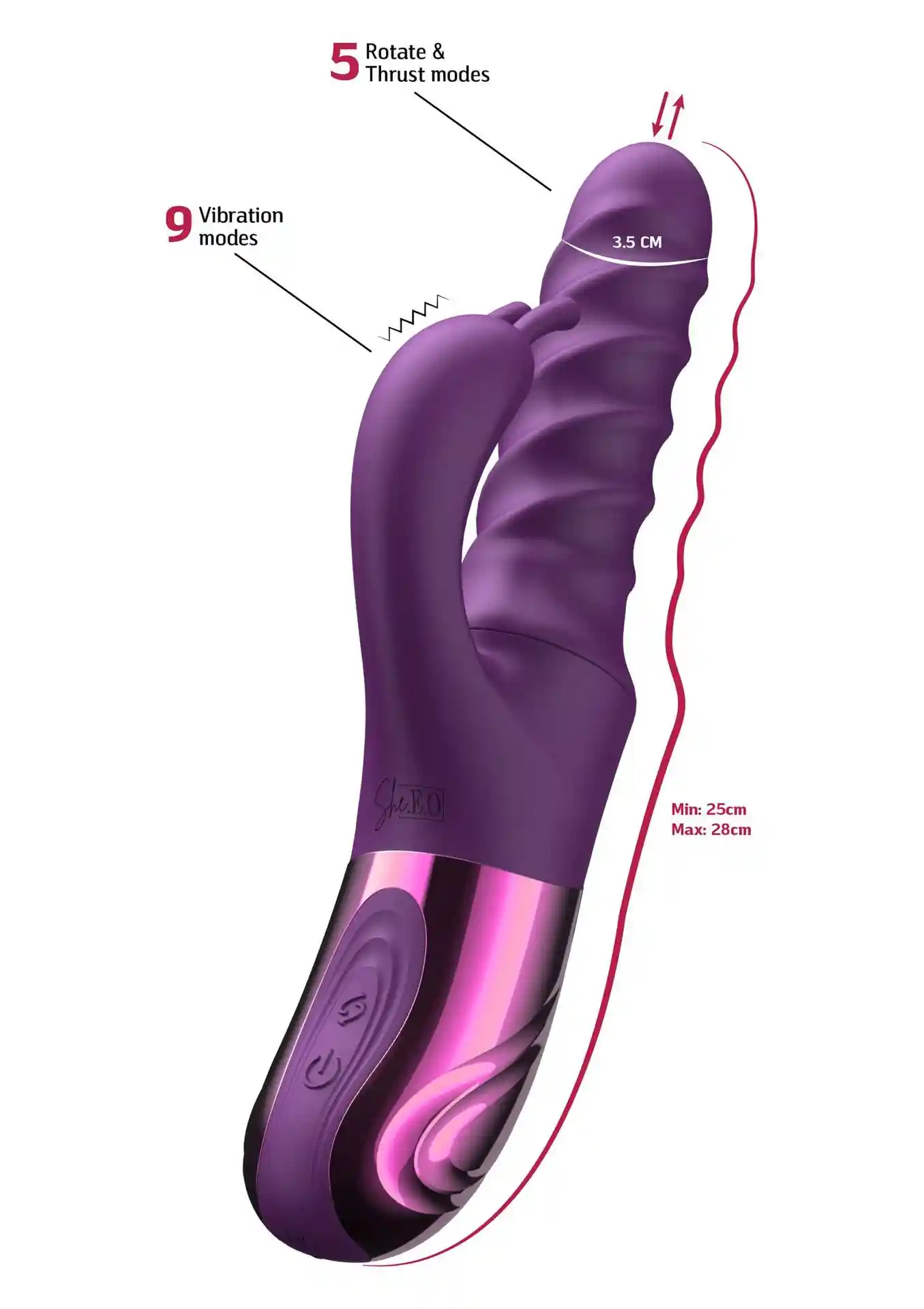 Swirl Rabbit Vibrator - obrazek 3