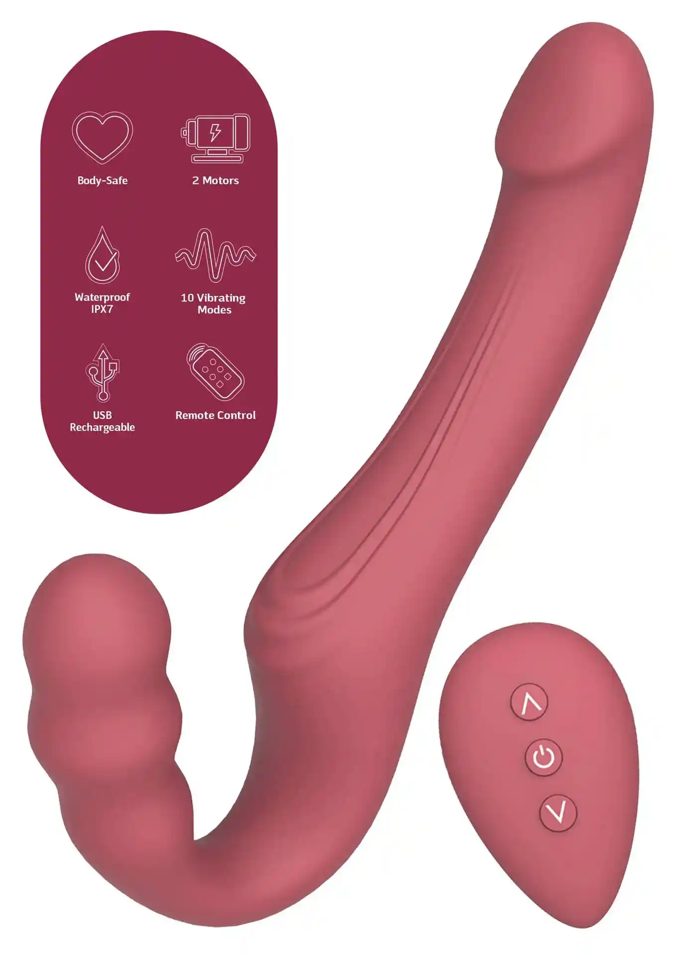 Strapless Strap-On Vibrator - obrazek 5