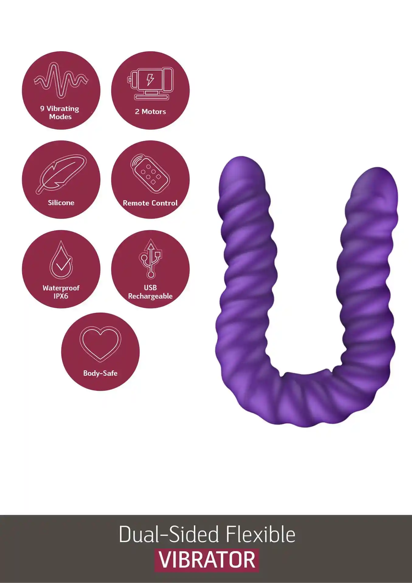 Dual-Sided Flexible Vibrator - obrazek 8