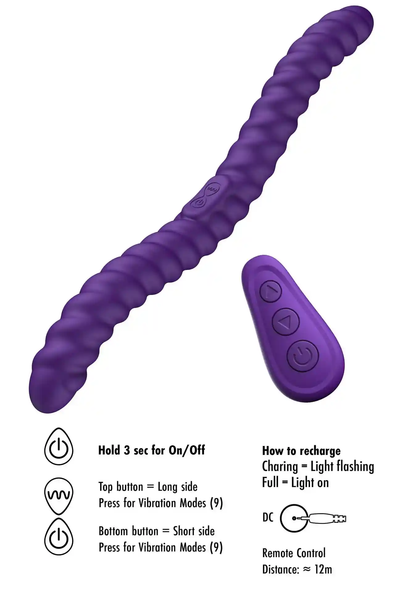 Dual-Sided Flexible Vibrator - obrazek 9