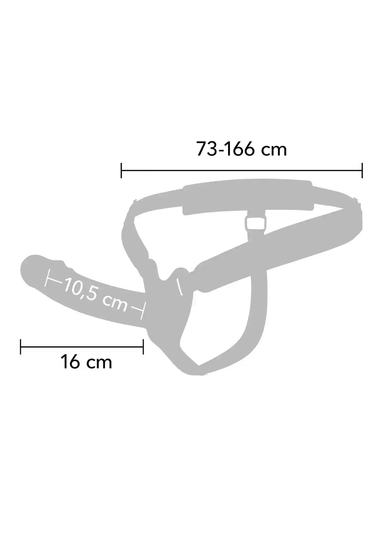 Hollow Penis Strapon Silicone 16 cm - obrazek 5