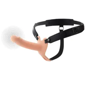 Hollow Penis Strapon Vibrating Silicone 16 cm