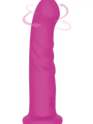 Wibrator Silikonowy z Wibracjami i Rotacją Pink IPX6