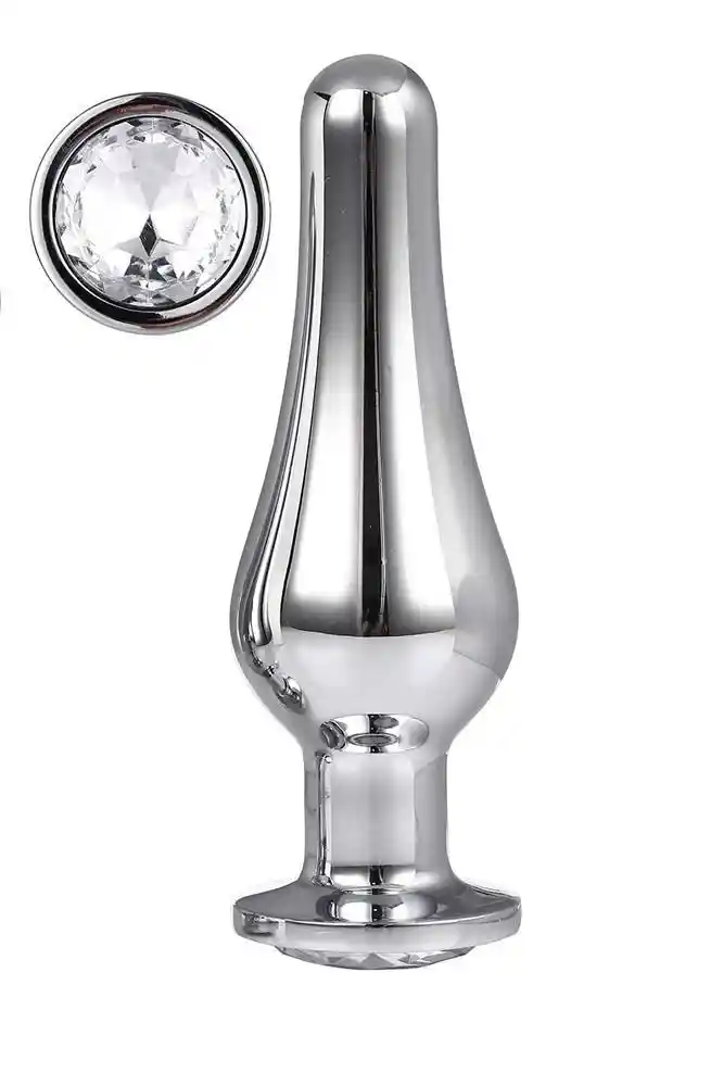 GLEAMING LOVE SILVER PLEASURE PLUG L - obrazek 2