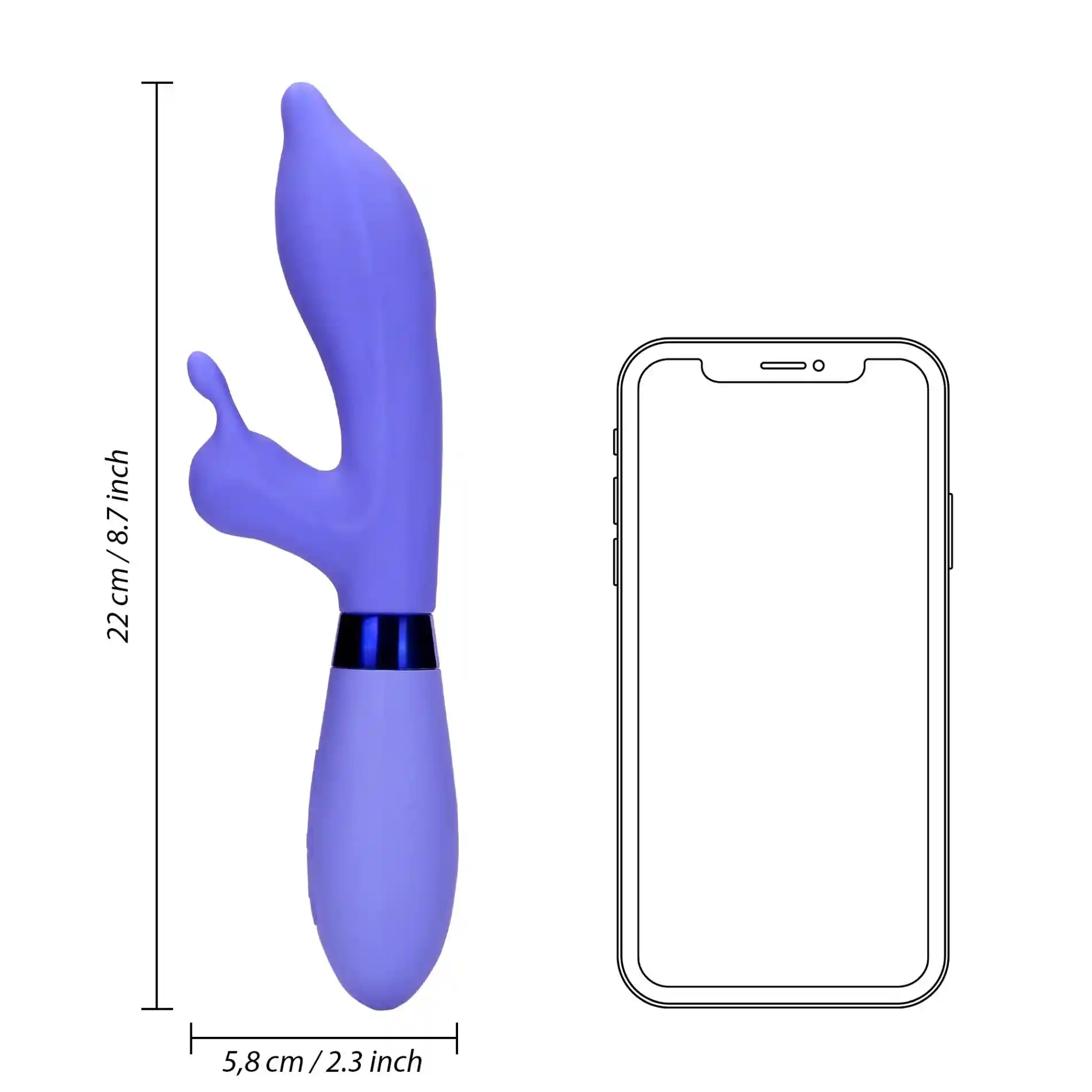 Silicone Pointed Rabbit Vibrator - obrazek 11