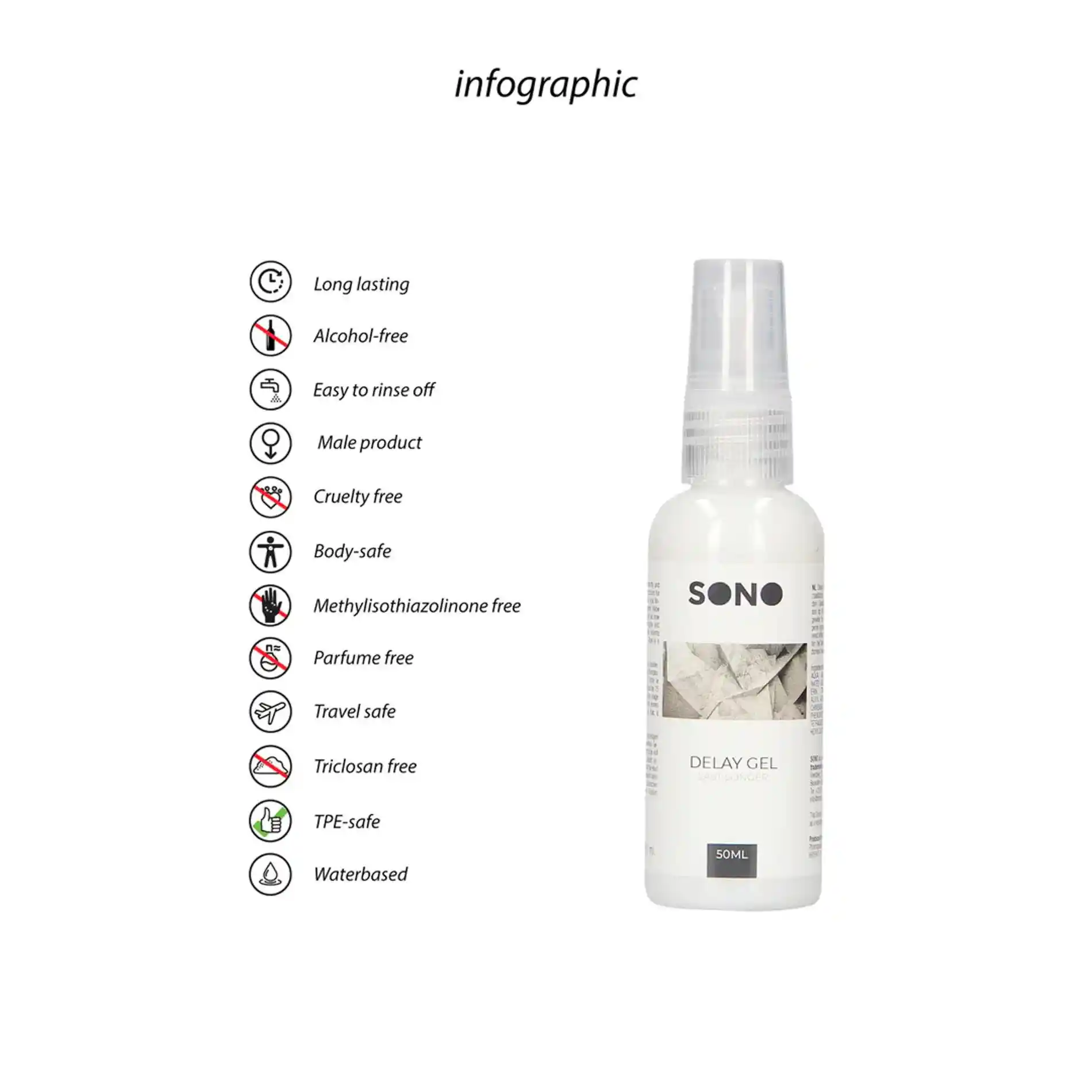Orgasm Delay Gel - 1.7 fl oz / 50 ml - obrazek 2