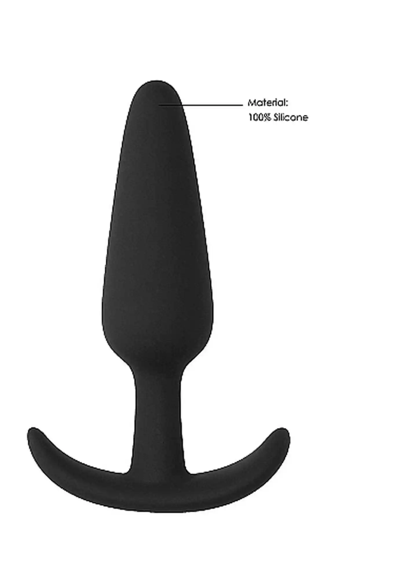 Slim Butt Plug - Black - obrazek 5