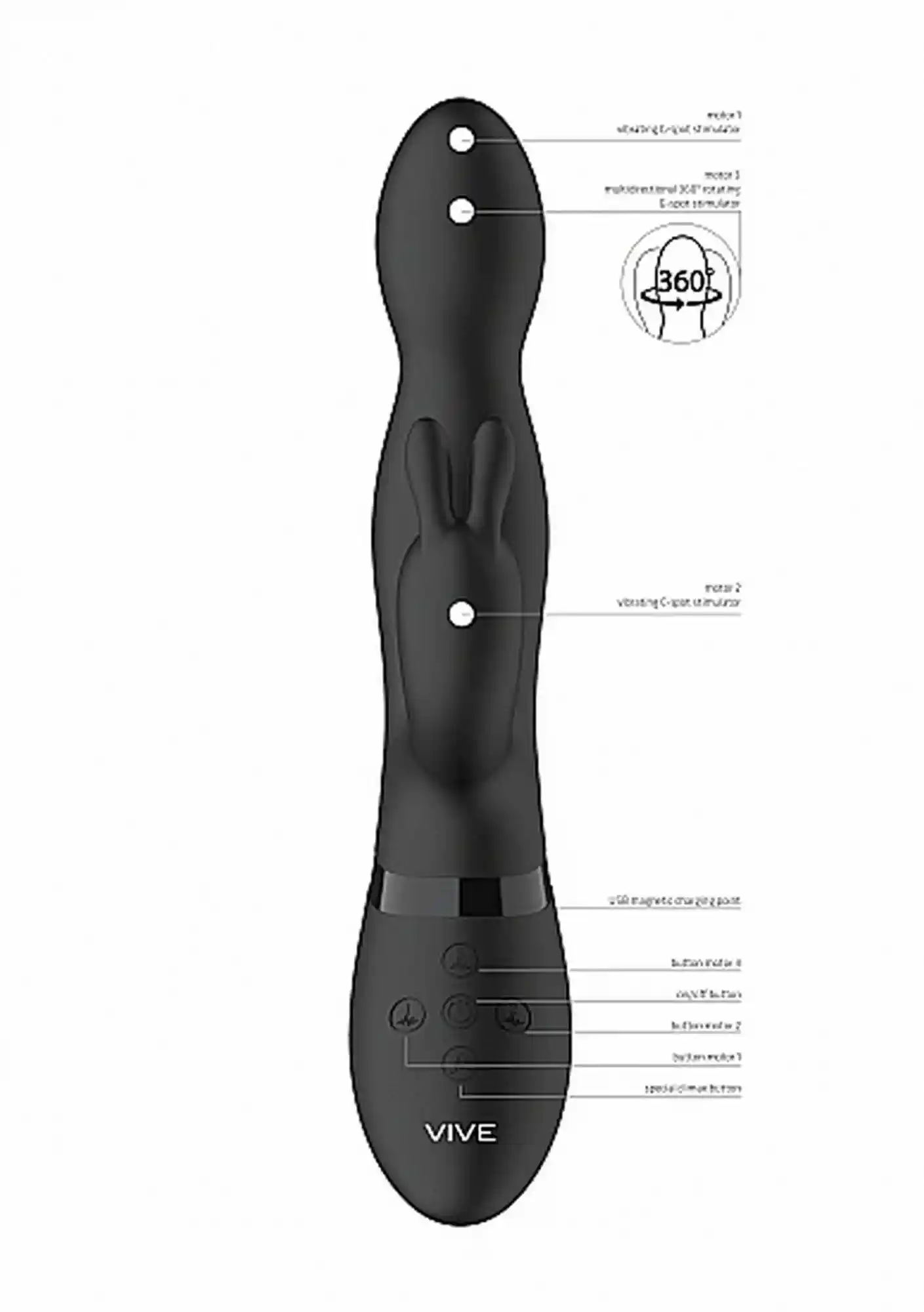 Niva - 360degrees Rabbit - Black - obrazek 3