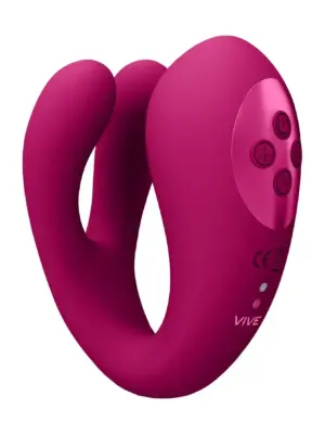 Yoko - Triple Action Vibrator Dual Prongs with Clitoral Pulse Wave