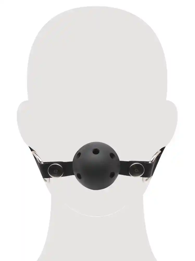 FFSLE Breathable Ball Gag Blac - obrazek 5