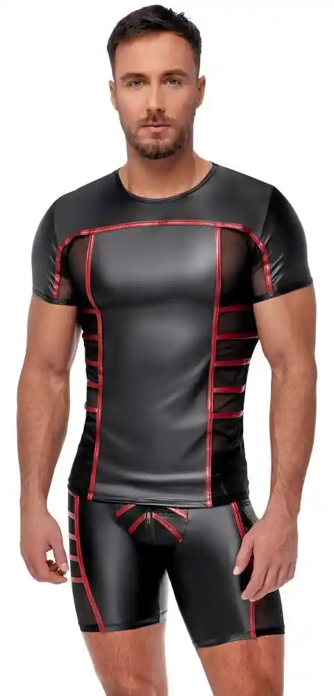 Men's Short black/red L - obrazek 5