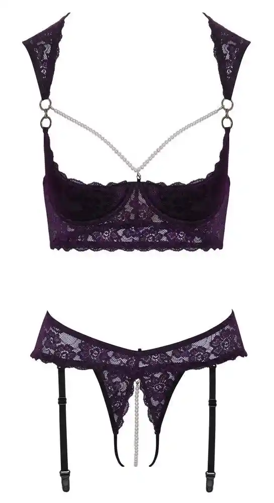Shelf Bra Set Purple 75B/S - obrazek 8