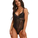 Body z koronką i siateczką Deina More L/XL
