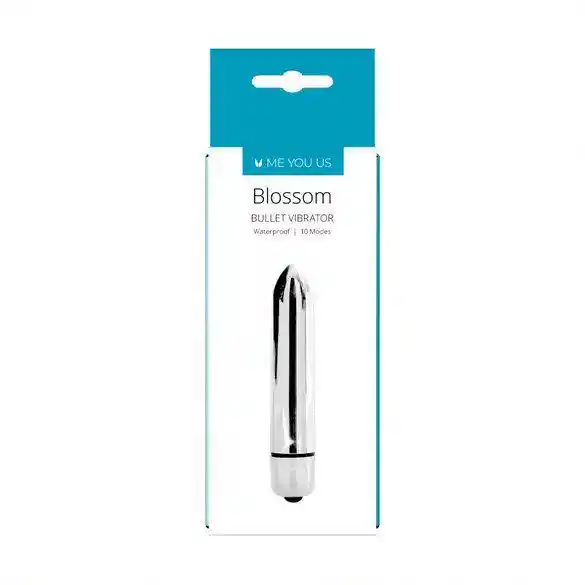 Wibrator- Me You Us Blossom 10 Mode Bullet Vibrator Silver - obrazek 2
