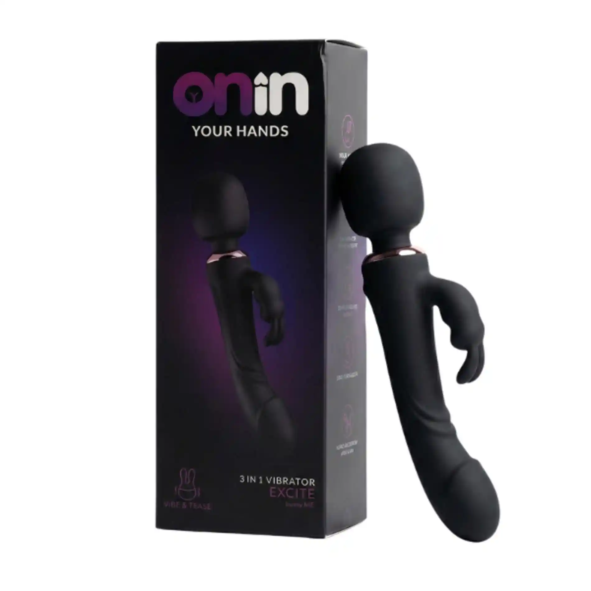 Rabbit vibrator - black