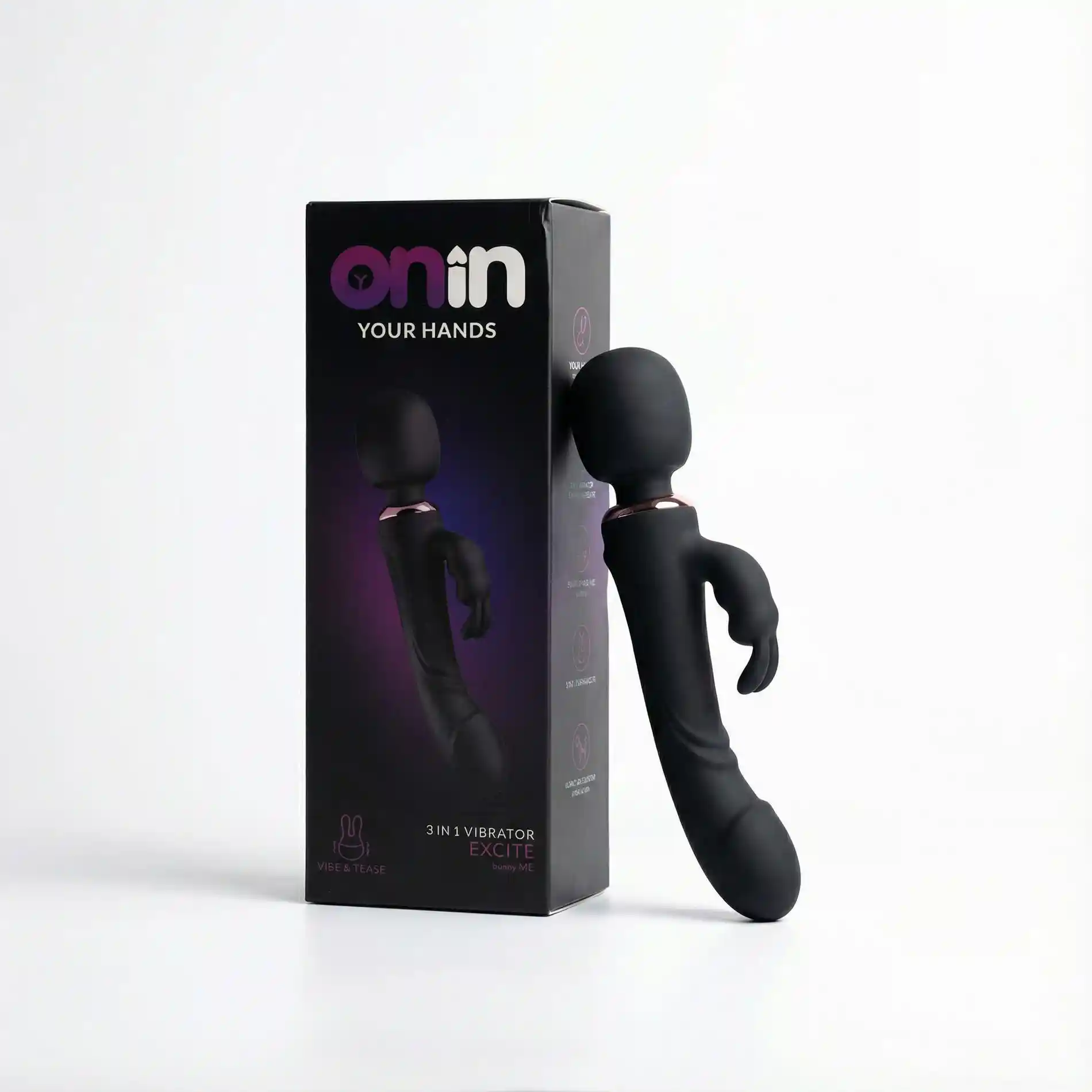 Rabbit vibrator - black - obrazek 11