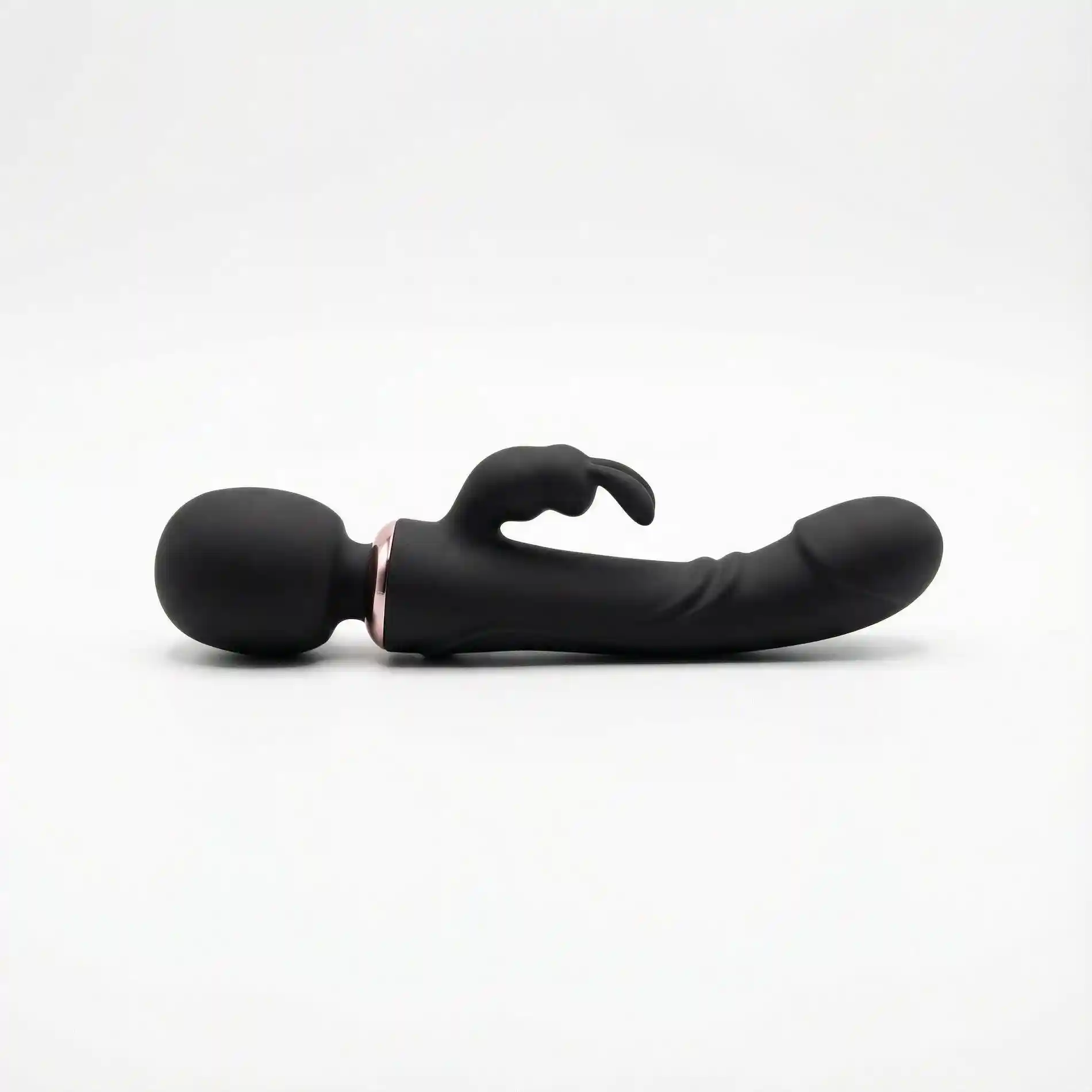 Rabbit vibrator - black - obrazek 3