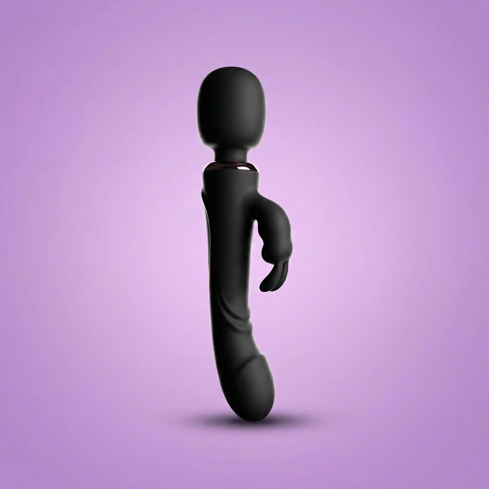 Rabbit vibrator - black - obrazek 5