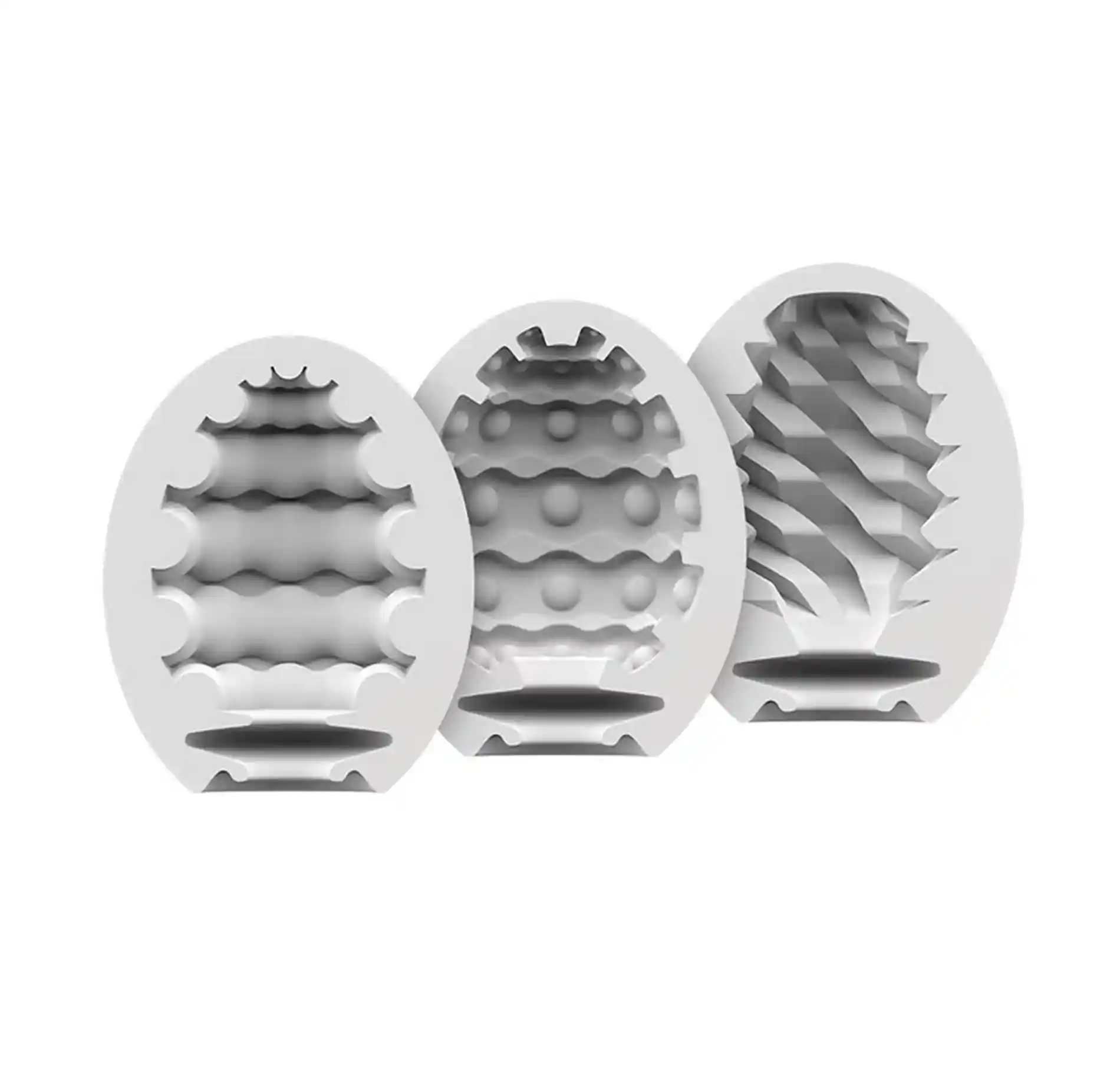 Masturbator Egg 3er Set Riffle,Bubble,Fierce - obrazek 2