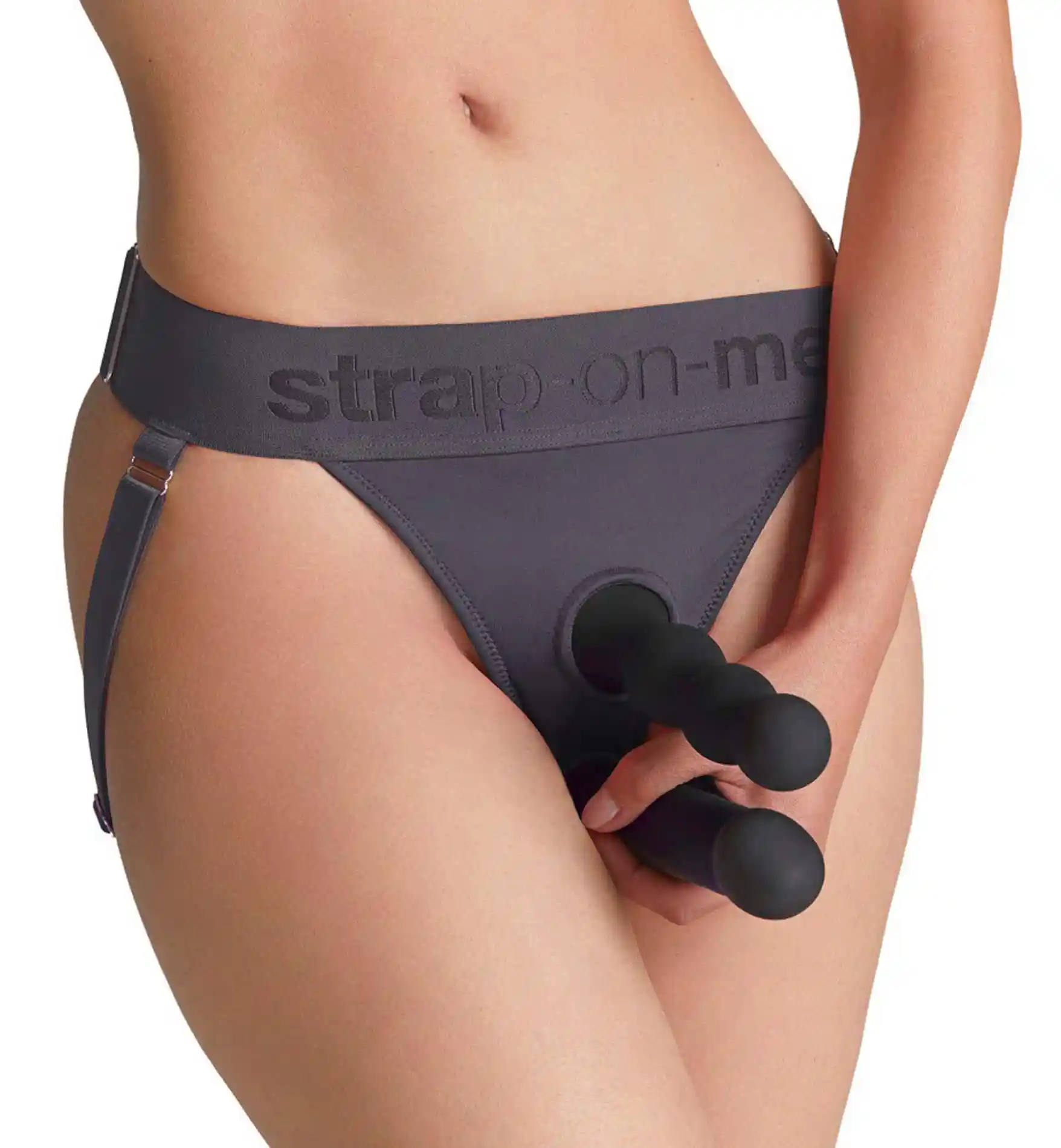 HARNESS LINGERIE UNIQUE- ONE SIZE - GREY - obrazek 4