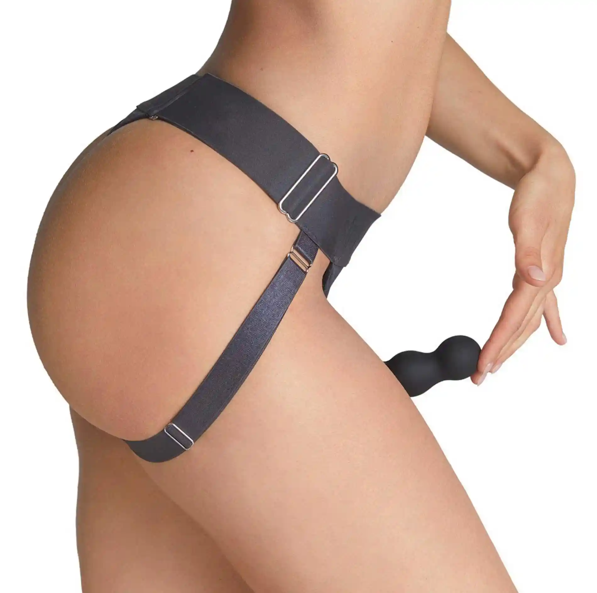 HARNESS LINGERIE UNIQUE- ONE SIZE - GREY - obrazek 5