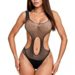 Body Czarne z Transparentną Siateczką