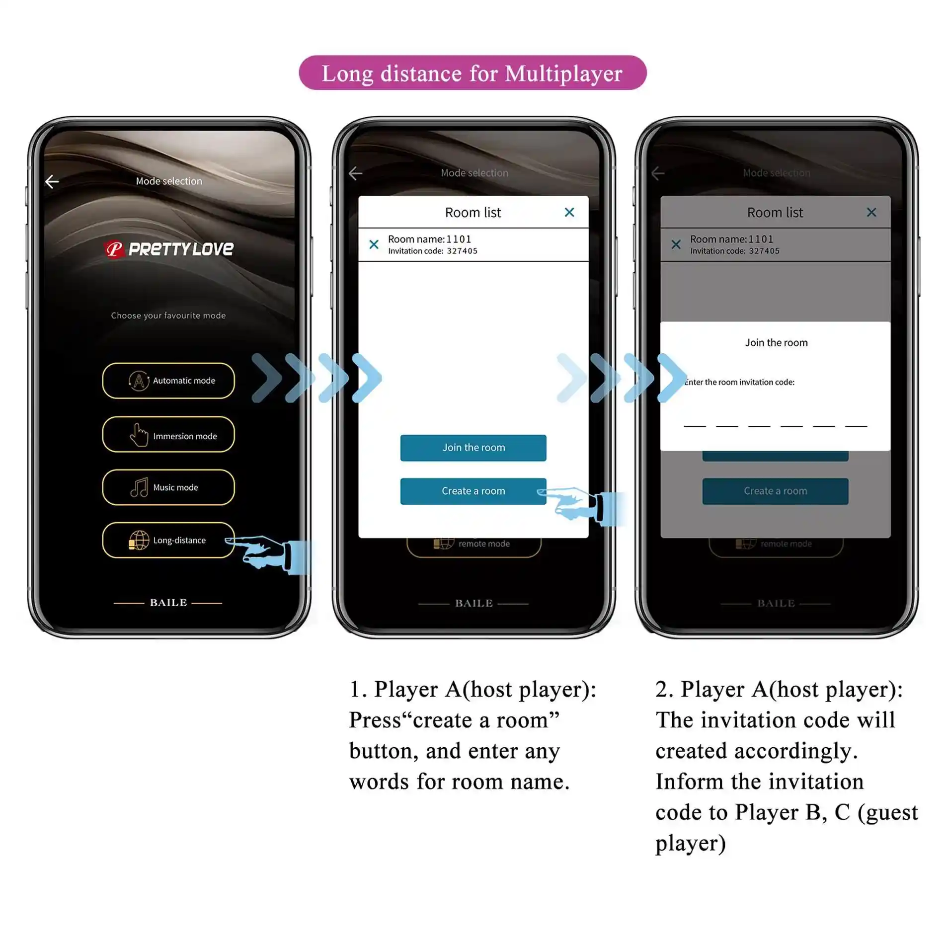PRETTY LOVE - Abner, Mobile APP Long-distance Control 12 vibration functions - obrazek 18