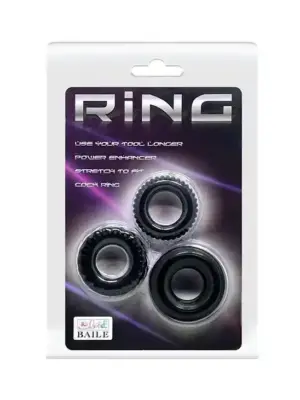 BAILE- THREE COCK RINGS SETS