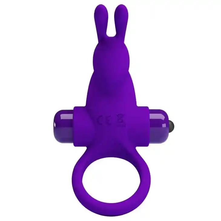PRETTY LOVE - VIBRANT PENIS RING I Purple - obrazek 2