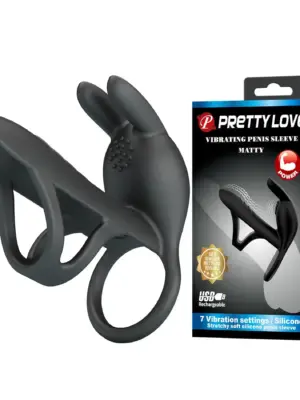 VIBRATING PENIS SLEEVE MATTY, 7 vibration functions Memory function