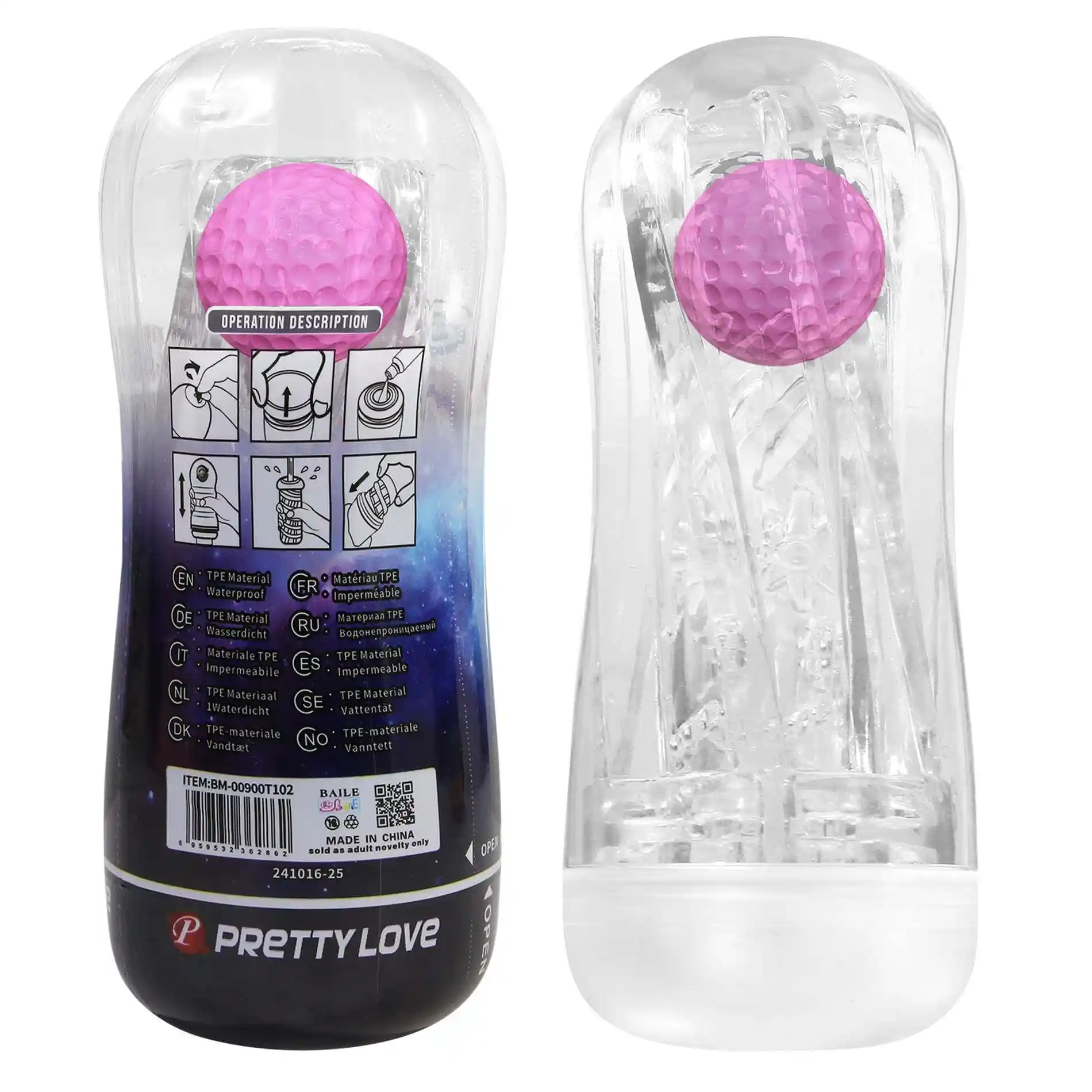 PRETTY LOVE - VACUM MASTURBATOR, WATERPROOF, TPE - obrazek 7