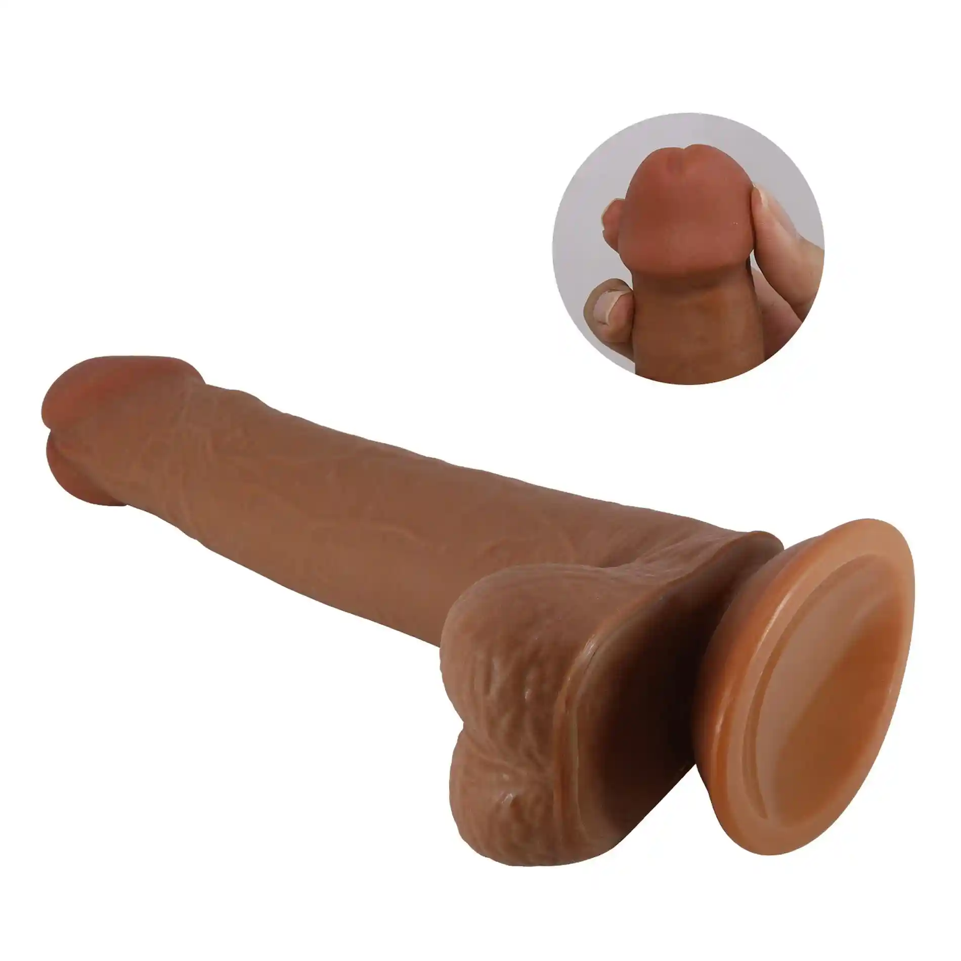 PRETTY LOVE - TALLEN 8.7"(220mm) Sliding Skin Series TPR, Suction base - obrazek 7