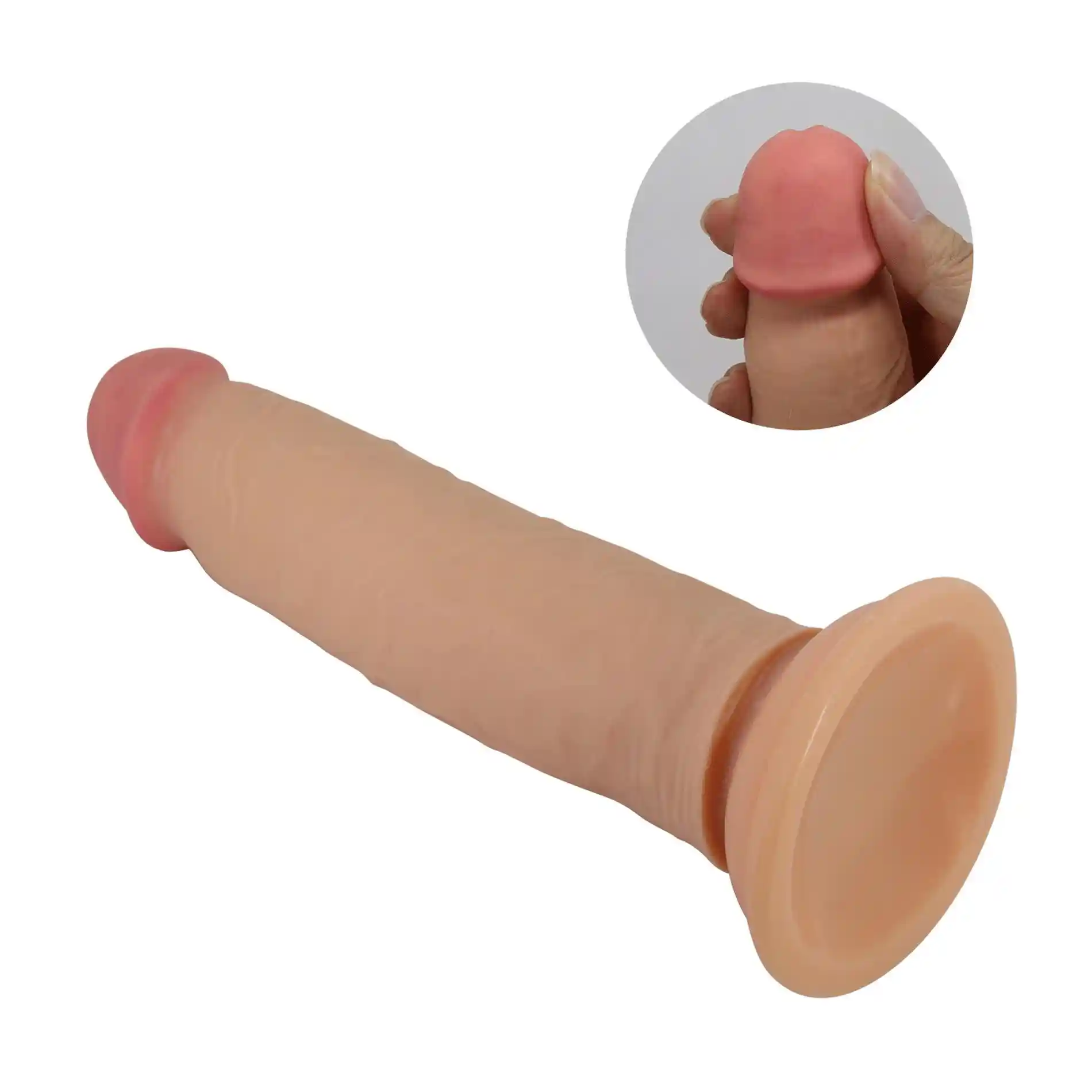 PRETTY LOVE - KEON 8.4"(214mm) Sliding Skin Series TPR, Suction base Bendable - obrazek 10