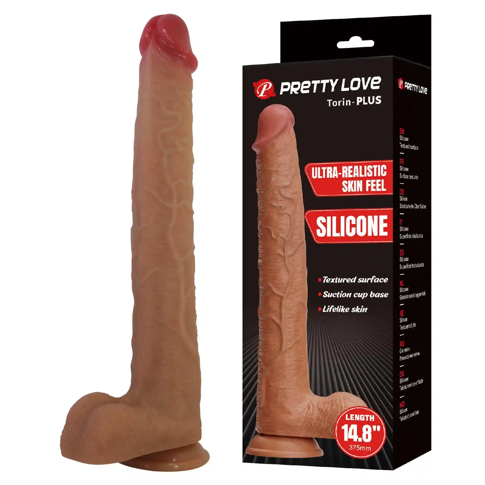 Dildo Realistyczne z Silikonu 14.8"