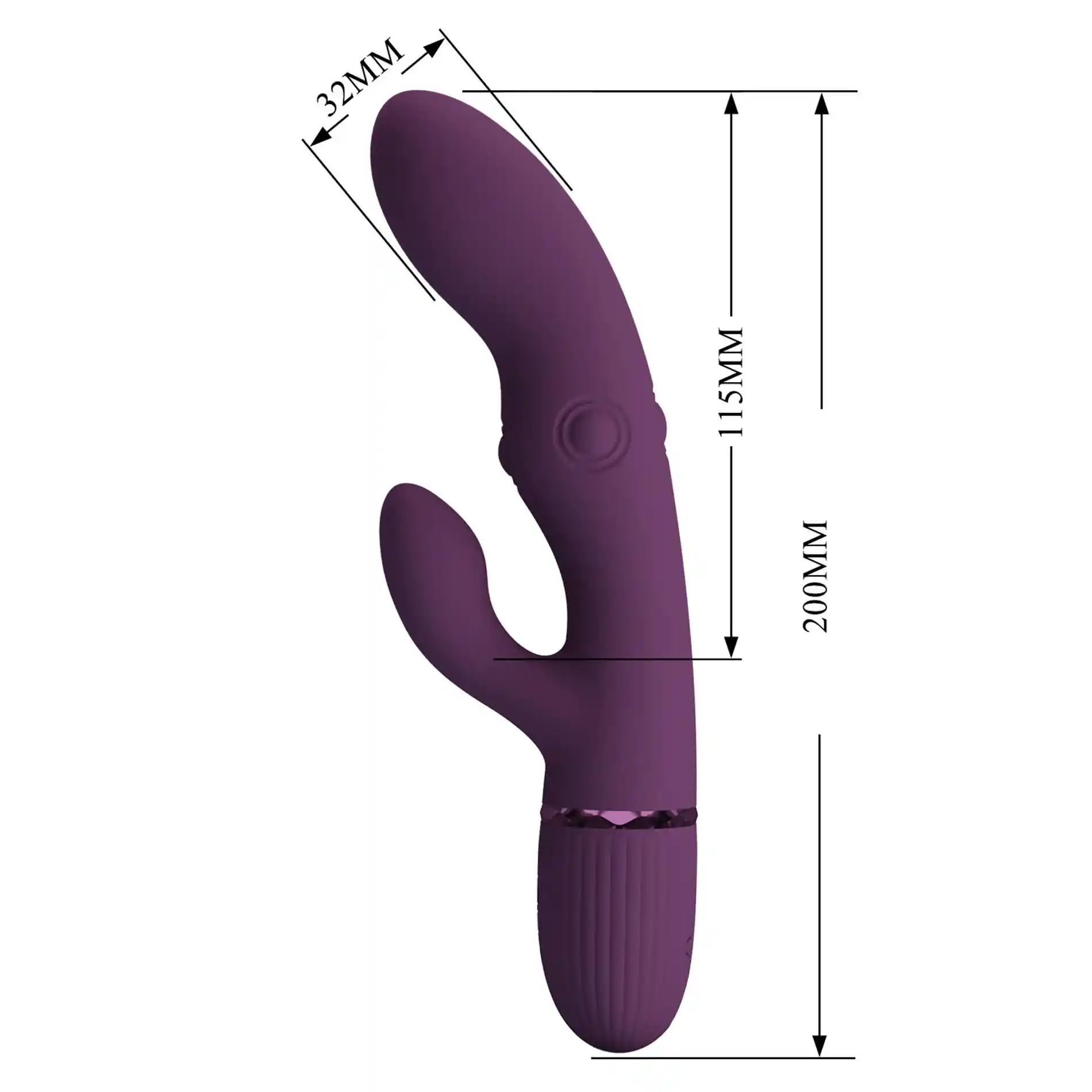 Pretty Love Zach Purple – Four-Sided Thumping Rabbit Vibrator - obrazek 10