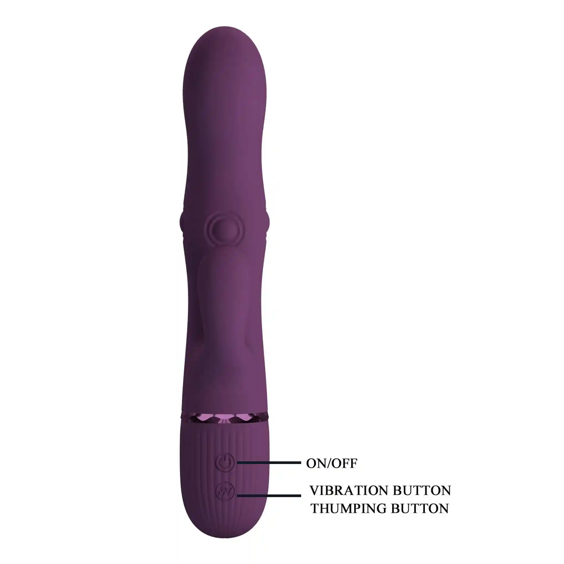 Pretty Love Zach Purple – Four-Sided Thumping Rabbit Vibrator - obrazek 8