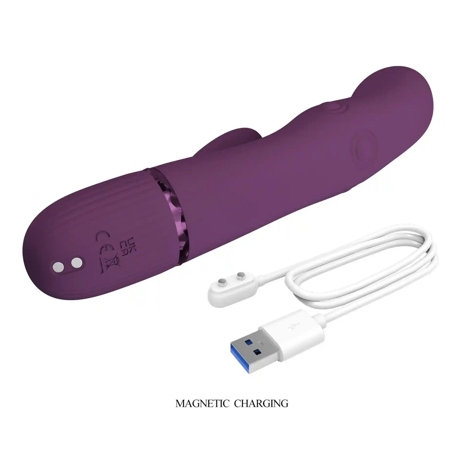 Pretty Love Zach Purple – Four-Sided Thumping Rabbit Vibrator - obrazek 9