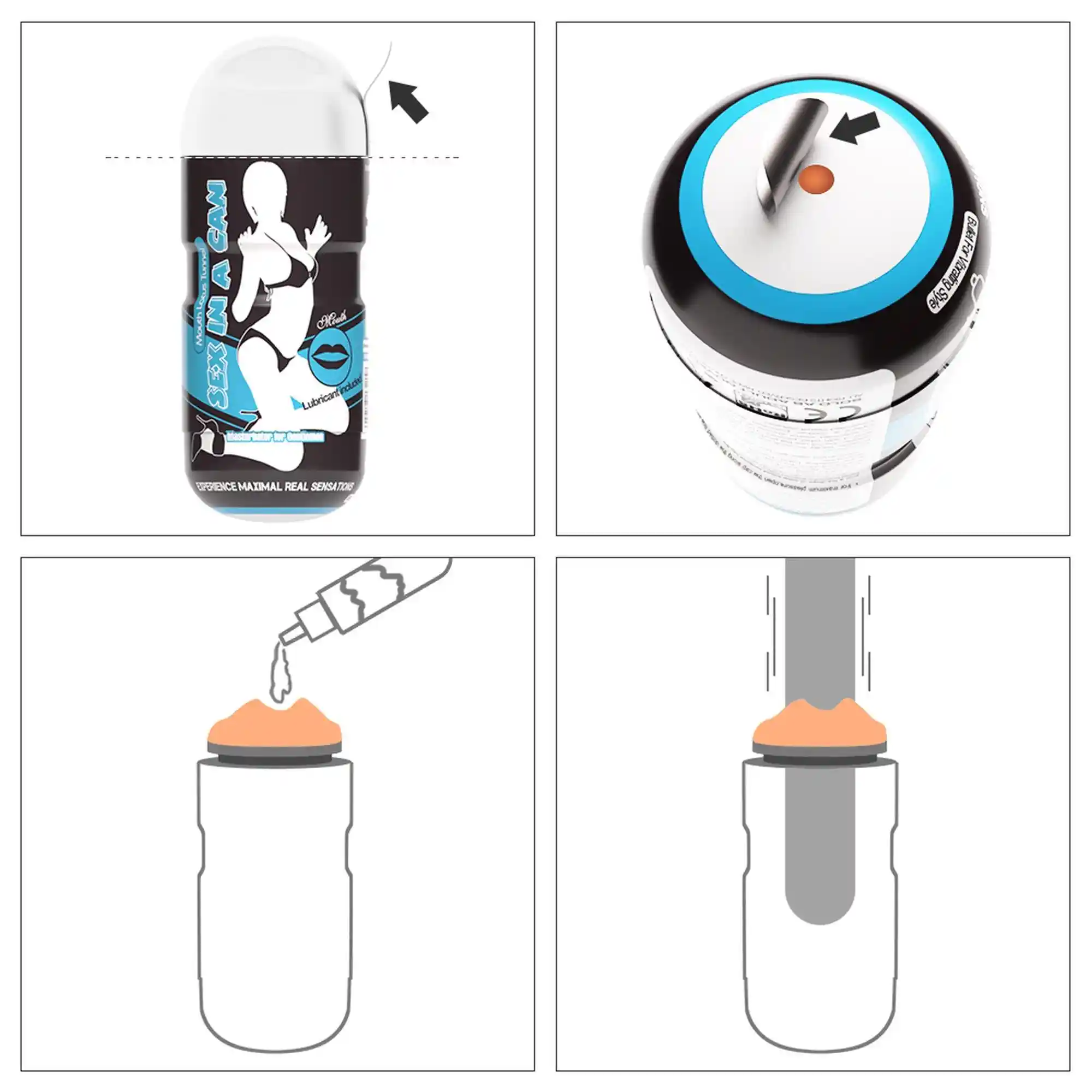 Sex In A Can Mouth Stamina Tunnel - obrazek 3
