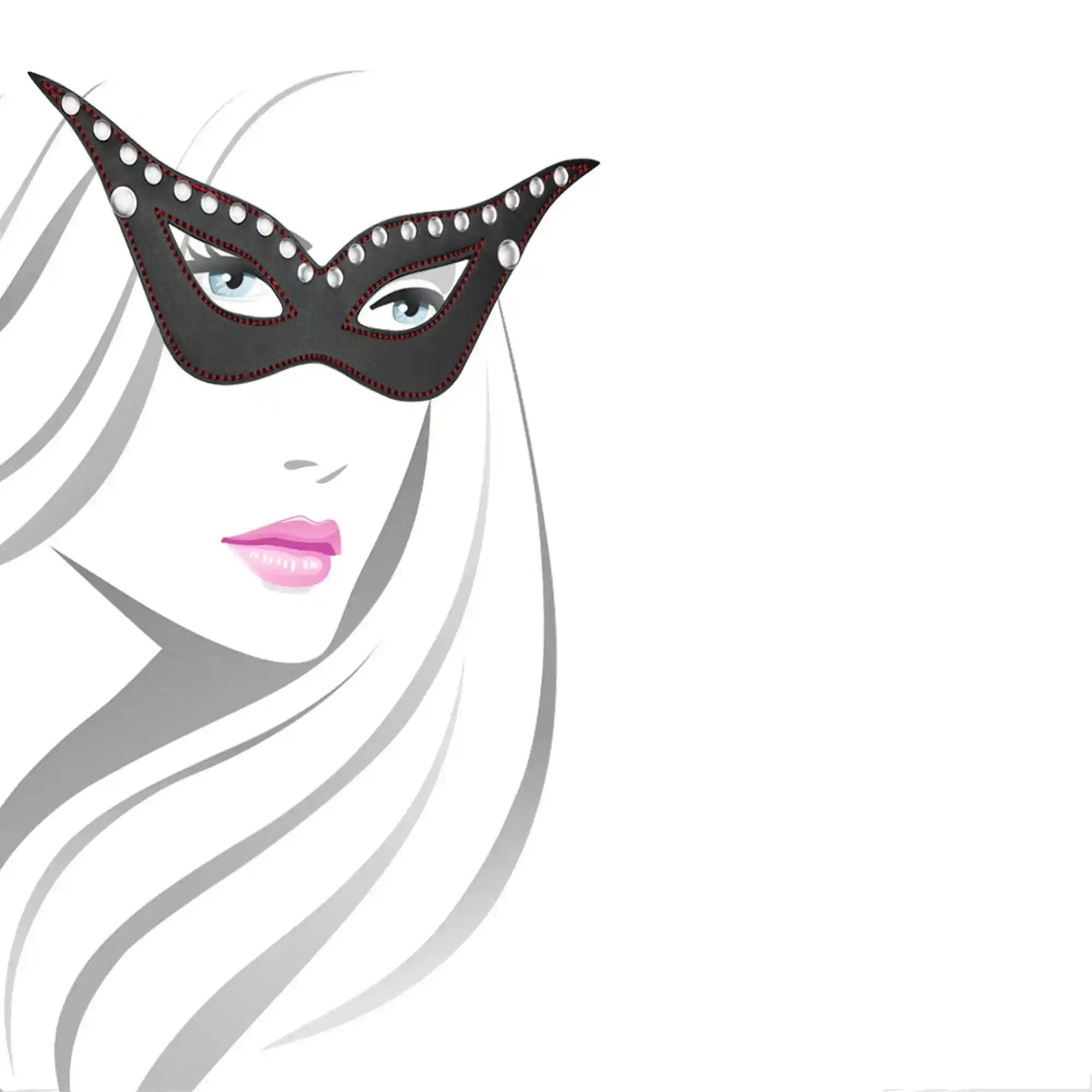 Bondage Fetish Masquerade Mask - obrazek 9
