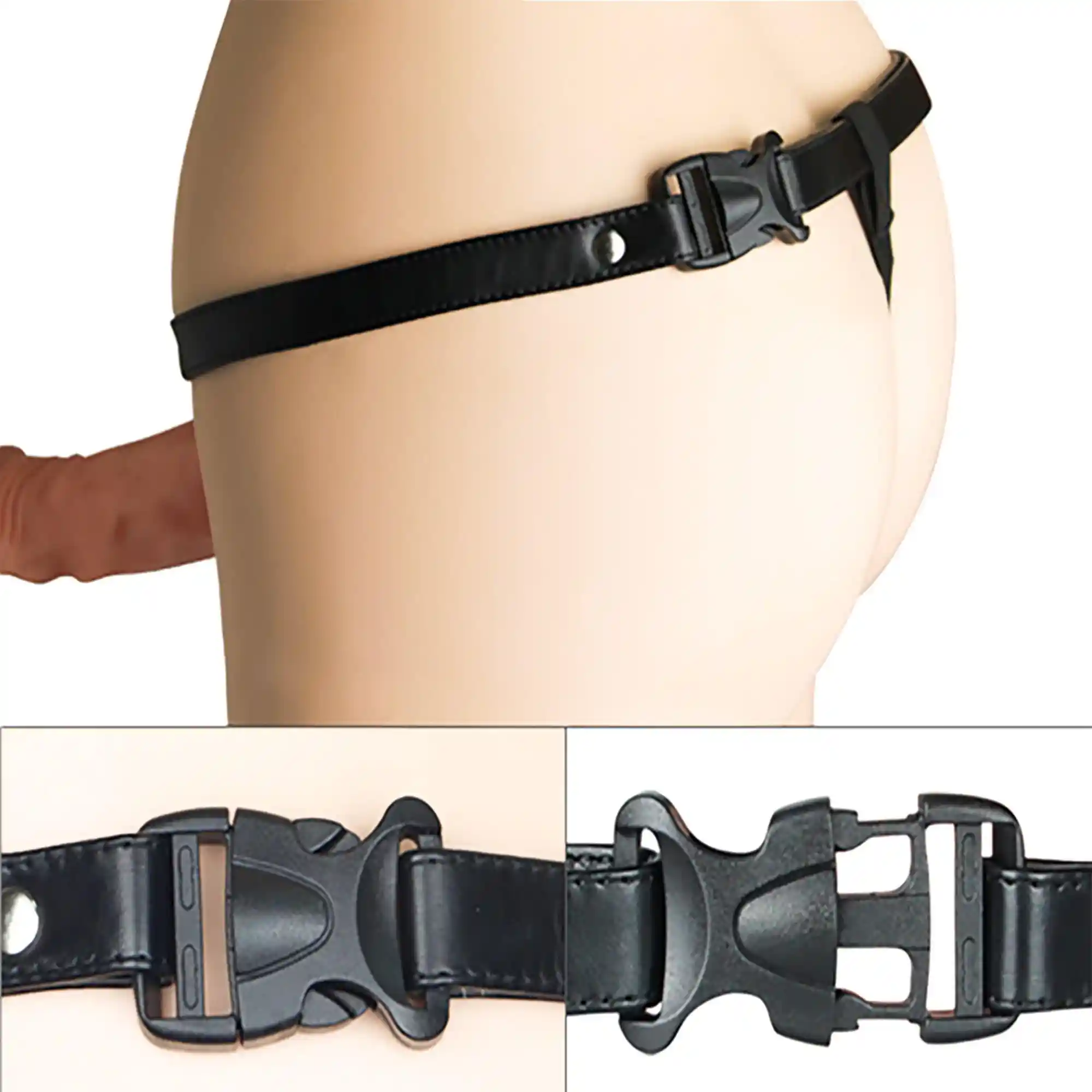Vibrating Unisex Hollow Strap On - obrazek 8