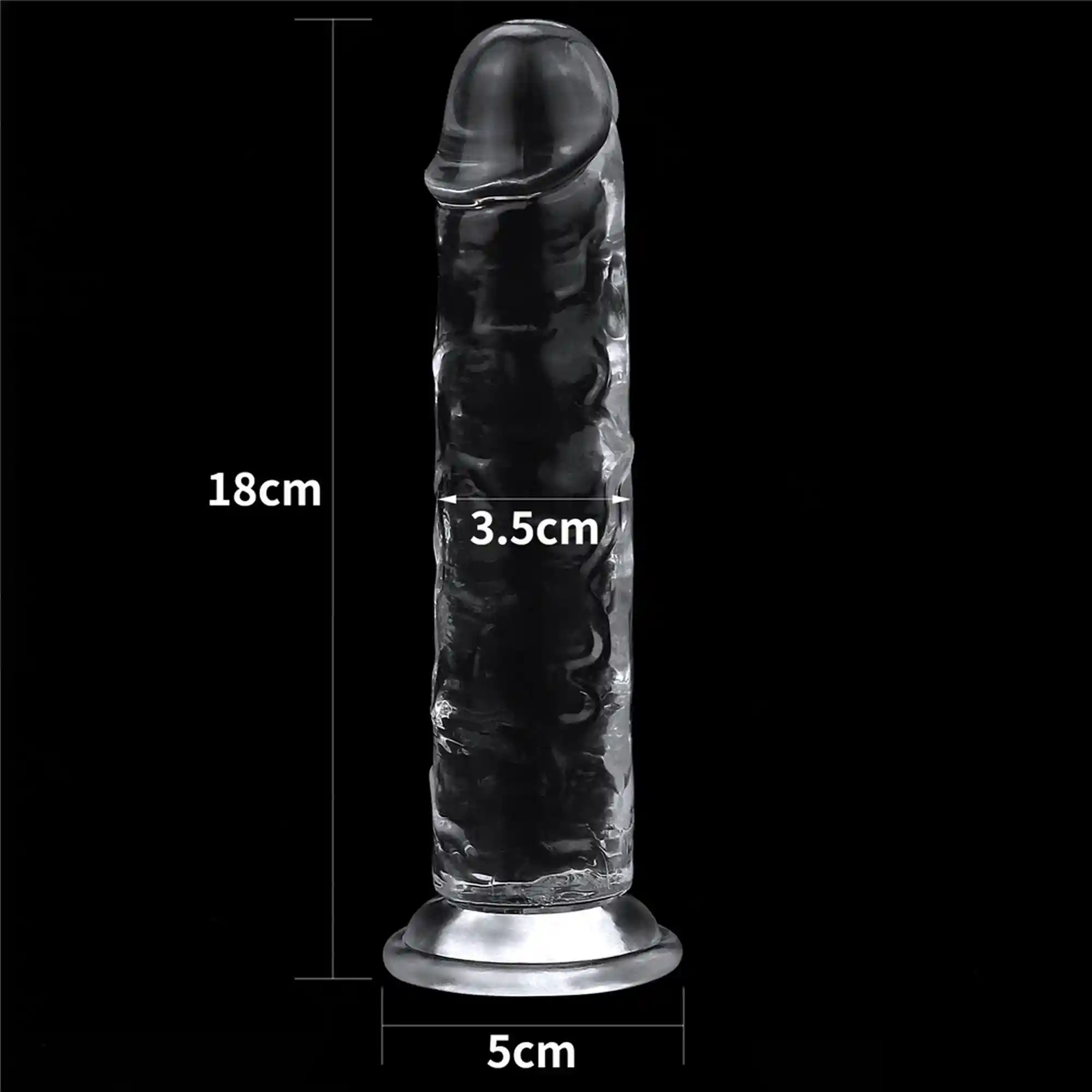 Flawless Clear Dildo 7.0'' - obrazek 7